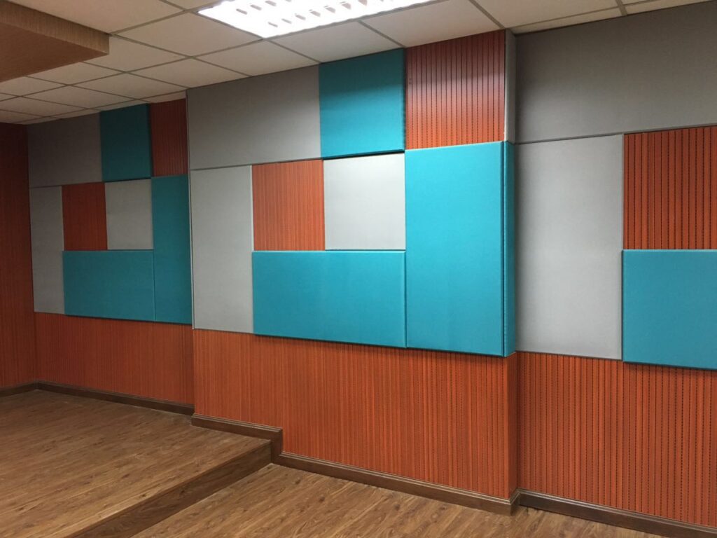 acoustic wall systems, acoustic fabric panels, timber acoustic panels