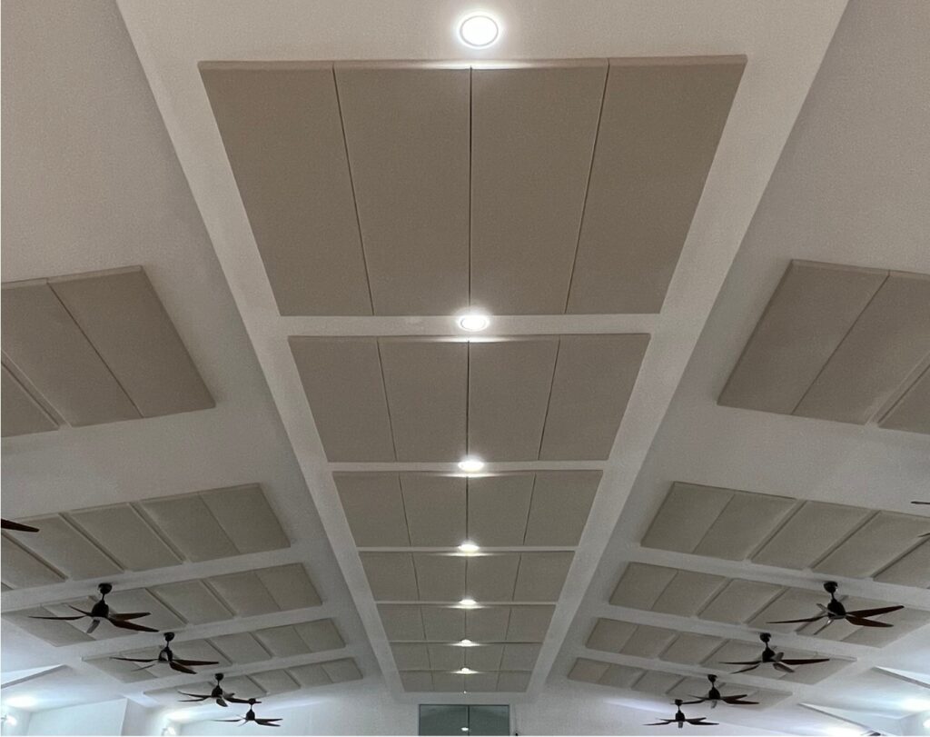 acoustic panel installation Malaysia – church hall kuala lumpur