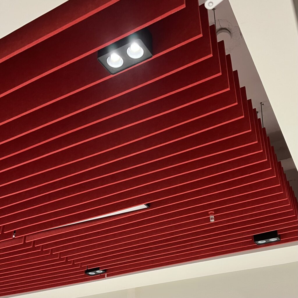 acoustic baffle ceiling vertical polyester board