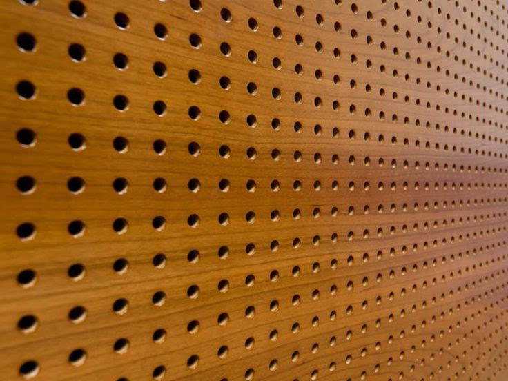 perforated timber ceiling acoustic panel board