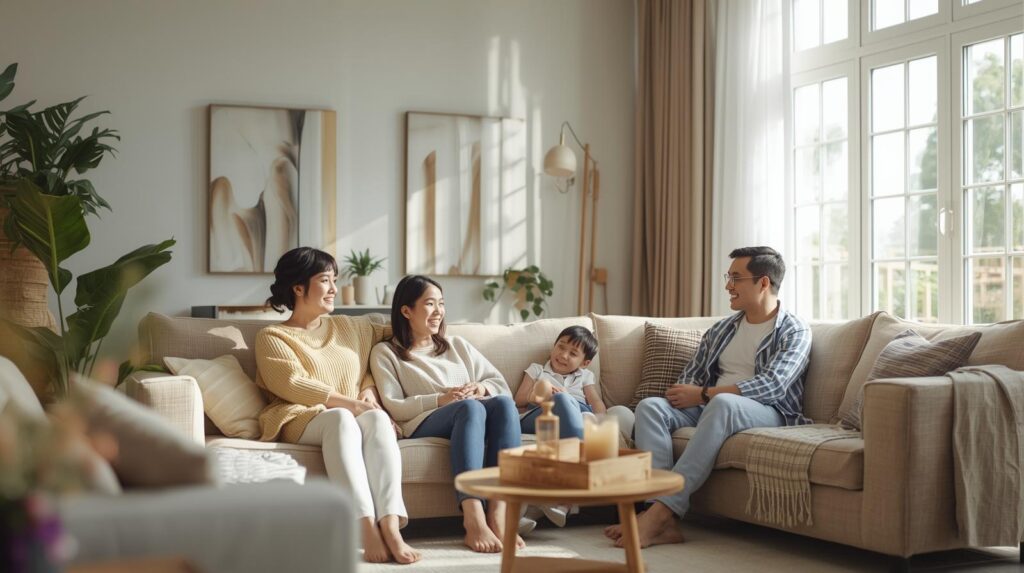 Comfortable home acoustics make conversations easier and clearer